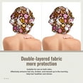 thumbnail image 2 of Pofeuu Flower Bunny Print Silk Bonnet for Sleeping, Satin Hair Bonnets, Soft Elastic Band Silk Sleep Cap, Hair Wrap, 2 of 6
