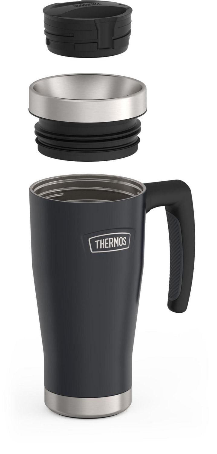Thermos 16 OZ Icon Series Vacuum Insulated Stainless Steel Travel Mug, Granite, 16 Oz, Granite