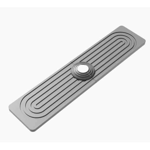 1 pieza - Alfombrilla de silicona sencilla for desagüe de grifo, soporte antideslizante for jabón en baño y cocina, alfombrilla for guardar tazas y botellas de agua en la encimera.