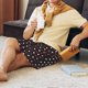 thumbnail image 5 of Fotbe Red and white polka dots Pantalones Cortos de Pijama para Hombre, Ropa de Dormir, Pantalones de Pijama Cortos para Hombre-Small, 5 of 6