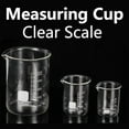 thumbnail image 2 of 50/1000ML 2PCS Glass Measuring Cup Durable Clear Scale Jugs Heat-resisting Laboratory Beaker Kitchen Baking Liquid Container, 2 of 10