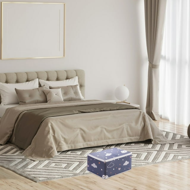 Organizador de Edredones Bolsa de Almacenamiento Plegable para King/Edredones, Sábanas, Edredones, Ropa de Cama, Cuero Protector, Impermeable, Espacio Ahorro, Resistente al Polilla,