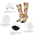 thumbnail image 6 of Lsque Fall Maple Leaves Printed Crew Socks Men's Women's LightWeight Thin Casual Calf Socks ,Knee High Socks,Cotton Socks, 6 of 9