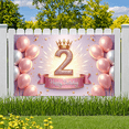 thumbnail image 5 of Colorful Balloons Birthday Banner Crown Design Party Backdrop for Kids Celebration Indoor Decoration, 5 of 7