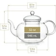 thumbnail image 5 of Heatproof Glass Teapot Set with Removable Loose Tea Infuser and Four Glass Teacups, 5 of 7