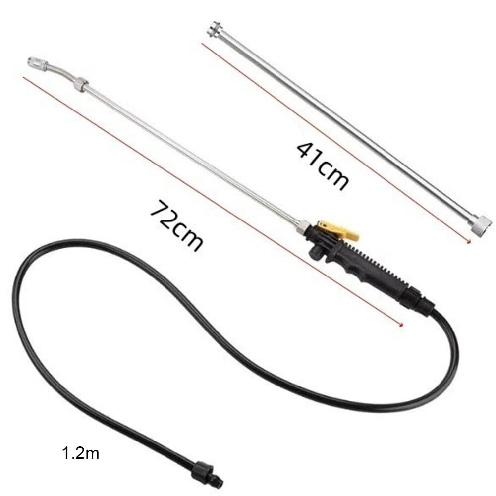 High Pressure Sprayer Long Pole With Adjustable Nozzle Trigger Wand With Hose