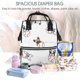 thumbnail image 5 of Fotbe Bbaseball Dog Mochila Maternidad - Lona de Sarga Impermeable, Mochila de Pañales de Gran Capacidad con Múltiples Bolsillos y Correas Ajustables, 5 of 6