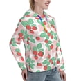 thumbnail image 6 of Kdxio Strawberry Print Womens Oversized Hoodies Sweatshirts Hooded Pullover Tops Sweaters Casual-X-Large, 6 of 7