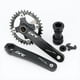 thumbnail image 2 of Juego de bielas de bicicleta 104BCD Rueda de cadena Bicicleta Black_36T SM SunniMix Brazo de manivela de bicicleta plegable, 2 of 8