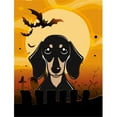 thumbnail image 1 of Halloween Smooth Black And Tan Dachshund Flag Canvas House Size, 1 of 1