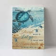 thumbnail image 4 of Sea Turtle Ocean Wall Art Inspirational Quotes Pictures Wall Decor Nautical Beach Canvas Painting Print Artwork Modern Home Decor Framed for Living room Bedroom Bathroom 12''''X16'''', 4 of 6