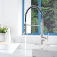 thumbnail image 3 of Boyel Living 3-function Kitchen Faucet Under The Pull Down Spout,Single Handle Kitchen Sink Faucets with Base Plate Suit to 1 or 3 Holes Brushed Nickel, 3 of 9