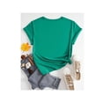 thumbnail image 2 of Playera Blusa De Capybara Recostado Bebiendo Soda Capibara Ropa De Mujer Color Verde Talla Chica Marca Emil SaEs, 2 of 4