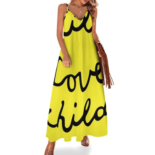 Vestido sin mangas Love Child, moda de verano para mujer, traje de mujer
