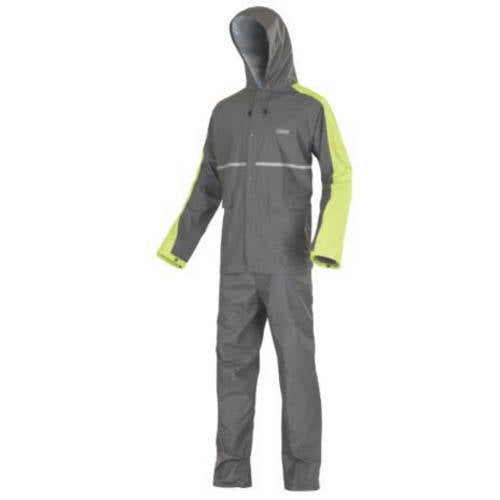 Coleman Adult Gulf PVC/Nylon Rain Suit Gray 3XL/4XL