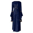 thumbnail image 4 of Hvyesh Women's Medieval Queen Vitorian Dress Gothic Ball Gown Renaissance Royal Halloween Fancy Costume, 4 of 5