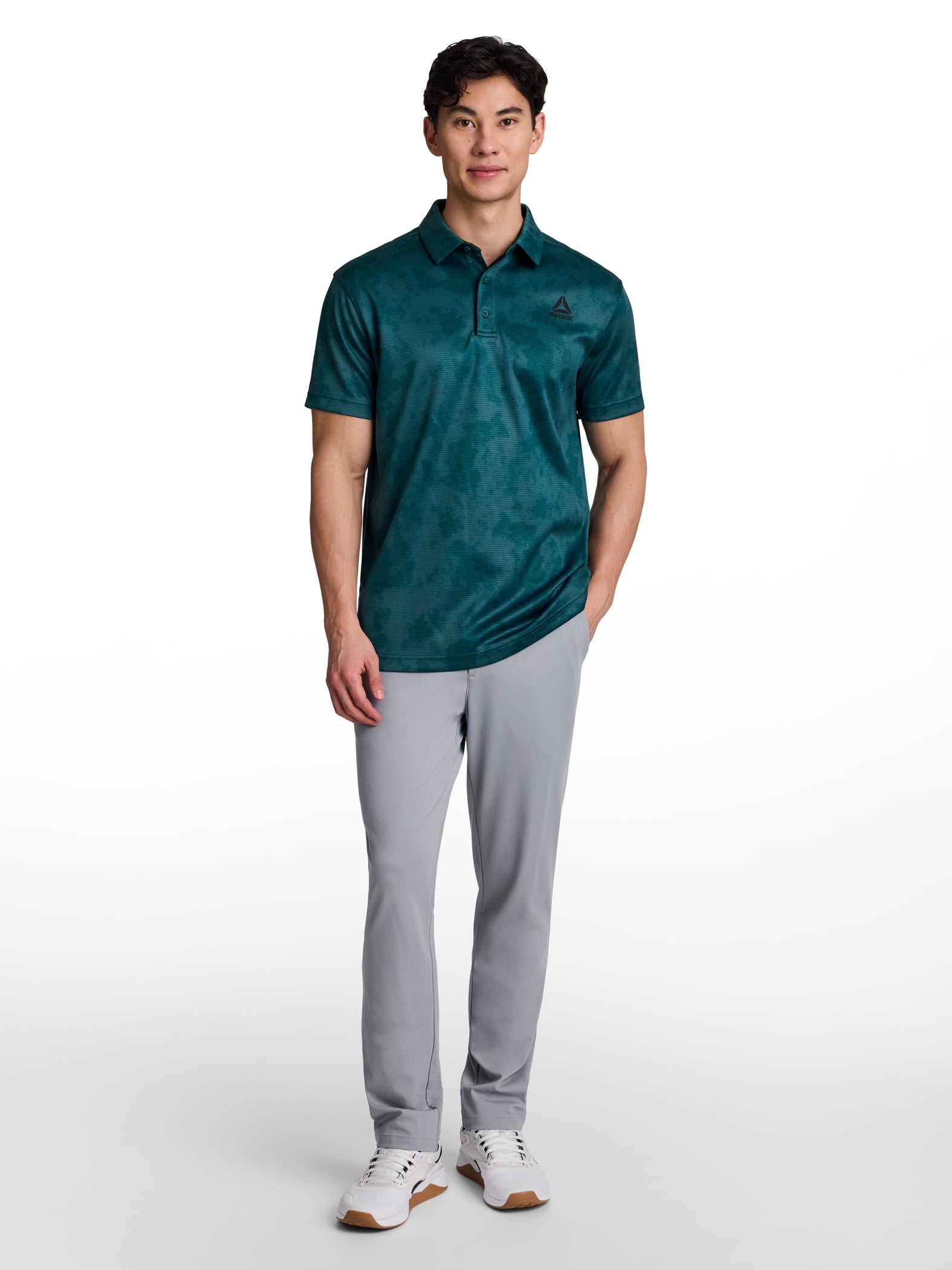 Reebok Men's and Big Men's Performance Polo Shirt, Sizes XS-5XL
