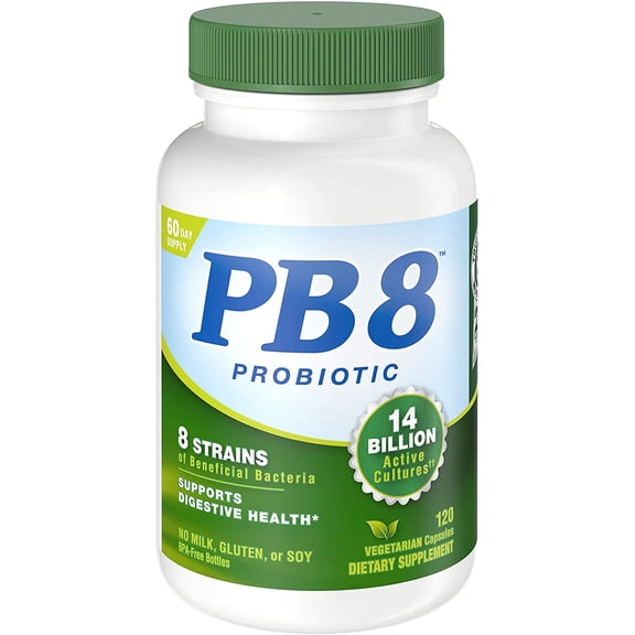 Nutrition Now PB 8 With Lactobacillus & Bifidobacterium 120 Vegetarian Capsules