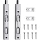 thumbnail image 1 of 2pcs Mortise Lock Door Latch 6 Inch Sliding Latch Lever Handle Concealed Door Latch With Screws, 1 of 2