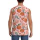 thumbnail image 4 of Fotbe Painting Peach Men's Camiseta sin Mangas Estampada para Hombres, Playera Casual para Gimnasio, Entrenamiento, Playa-3X-Large, 4 of 7