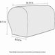 thumbnail image 3 of Sofa Armrest Cover for Armchair, Brown, 3 of 5