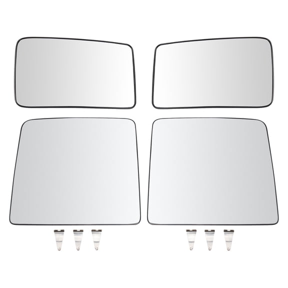 TRQ Mirror Glass Set Fits 08-12 Ford F-250 F-350 F-450 F-550 Super Duty MGA18479