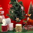 thumbnail image 7 of 98.4 Feet Christmas Tree Beads Garland Decoration, NOGIS Artificial Plastic Reflective Pearls Strands String Chain Beaded Roll (Silver), 7 of 7
