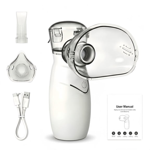 AJZIOJIRO Portable Ultrasonic Humidifier Ultra Quiet (<50dB), USB /2AA Battery for Travel, Home Office