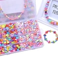 thumbnail image 1 of Ensemble de Perles Snap 24 Compartiments Perles Acryliques DIY Jouet Perles de Bijoux DIY pour Filles, 1 of 5
