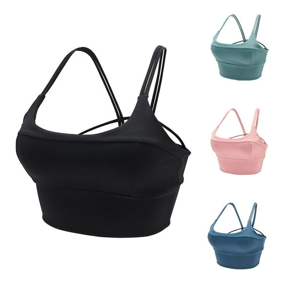 NJDVHB Économies d'Automne Hiver! Soutiens-Gorge de Sport pour Femmes, Soutiens-Gorge Sans Fil Femmes, Soutien-Gorge de Sport Yoga à la Mode Européen et Dames Serré et Super Élastique Débardeur Entraînement Physique, Vert, P