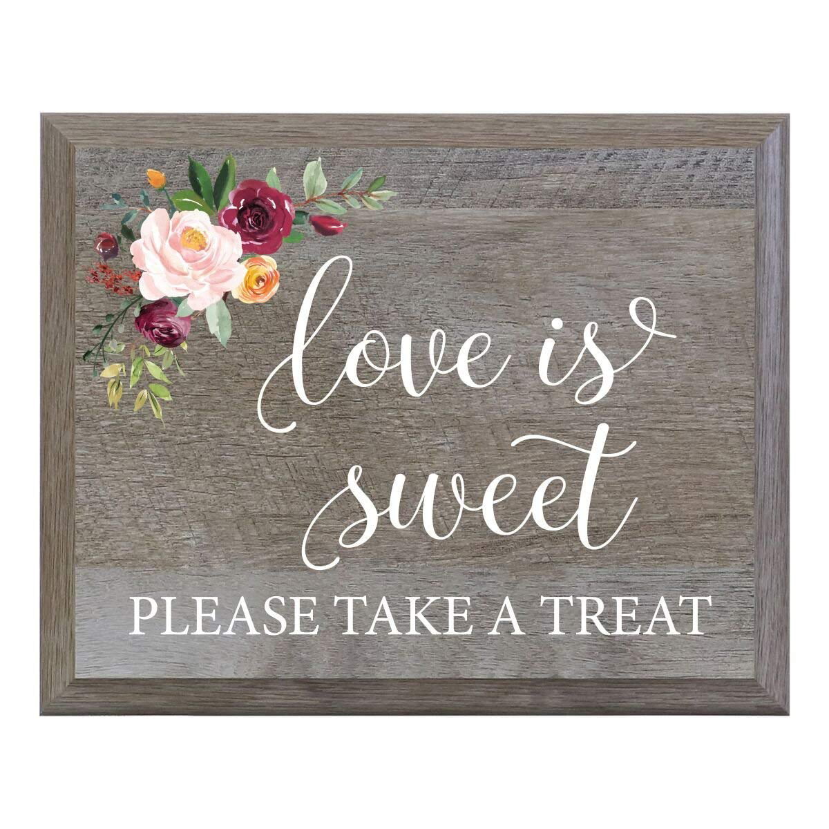 Copper Foil Signage Party Love is sweet take a treat Engagement Party Poster 