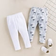 thumbnail image 4 of Valcatch Baby and Toddler Girl Pants Set | 2 Pack in Newborn 8 to 24 Month Sizes /2-3T | White, Gray, 4 of 8