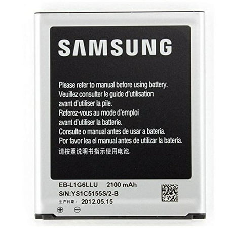 Original Samsung Battery EBL1G6LLA 2100mAh for Samsung Galaxy SIII S3 GT-I9300 GT-I9305 in Non-Retail