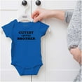 thumbnail image 5 of Cutest Little Brother Siblings Bodysuit Jumper Boys Infant Baby Brisco Brands 12M, 5 of 6