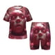 thumbnail image 1 of Fotbe Surreal Pink Headphones Pijama Estampada de 2 Piezas para Niños – Ropa de Dormir de Manga Corta Cómoda para Niños y Niñas, Camiseta y Shorts de Algodón-Large, 1 of 6