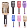 thumbnail image 1 of Hair Brush and Wide Tooth Comb for Wet Curly Hair, Painless Detangling, Blue with Paw Design, 1 of 4