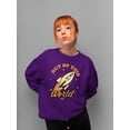 thumbnail image 2 of Out of This World - Alien Emoji Rocket Adventure Graphic Women's Sweatshirt, 2 of 4