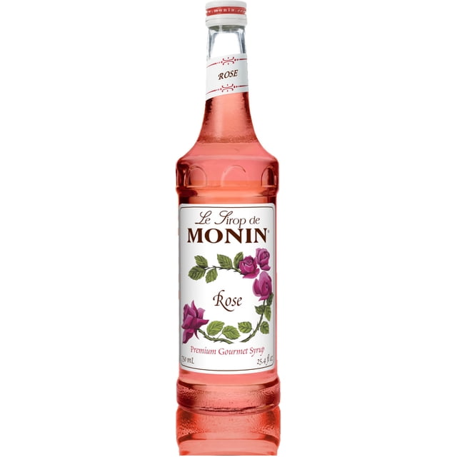 MONIN JARABES 750 ML (VIDRIO) ROSE (HORECAS) MONIN Saborizante natural