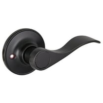 Design House Springdale Matte Black Interior Non-Turning One-Sided Dummy Door Lever