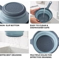 thumbnail image 4 of nipocaio Filtre de Réfrigérateur Pliable Bassin de Lavage de Légumes Filtre Bleu, 4 of 5