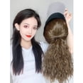 thumbnail image 5 of viviaBella Hat Wig Hat with Hair Ponytail Wig Baseball Cap with Hair Brown Long Wavy Hair Wig for Women, 5 of 10