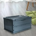 thumbnail image 3 of Contenedor de Almacenamiento plegable kusrkot Cajas de campamento al aire libre Gris 21x14x11 pulgadas, 3 of 8