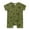 Army Green, variant on Toimothcn Baby Girls Romper Short Sleeve Casual Striped Printed Romper Soft Loose Fit Summer Jumpsuit For Girl Suitable For Dailywear
