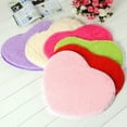 thumbnail image 2 of Heart Shaped Shaggy Fluffy Rugs Anti-Skid Area Rug Carpet Home Bedroom Floor Mat, 2 of 5