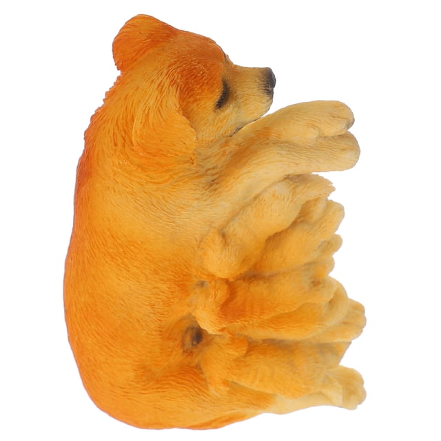BESTYASH Estatua Micro De Perro En Resina Color Para De En Jardín