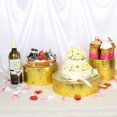 thumbnail image 3 of Set Of 3 Round Cake Stand, Cupcake Display Supplies Tray Plate Holder For Decorative Party, Weddings, Birthdays, Tea Parties, Celebrations (8/10/12Inches / ) - :MK197ABCG, 3 of 7