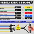 thumbnail image 2 of JJEAN-Resistance Bands,Exercise Bands,Resistance Bands for Working Out with Handles for Men and Women,Workout Bands with Door Anchor and Ankle,Strength Training Home Gym Equipment, 2 of 2