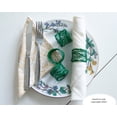thumbnail image 4 of Rangeene Handmade Mesh Metal Green Dining Napkin Rings; Green; Set of 8, 4 of 6