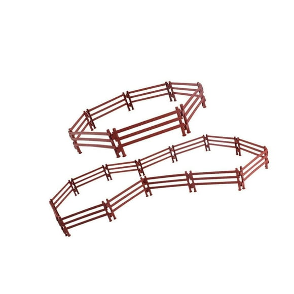 DIY Miniature Corral Fencing Kit Toys Sand Plastic Fence Model Playset 20pcs Style B