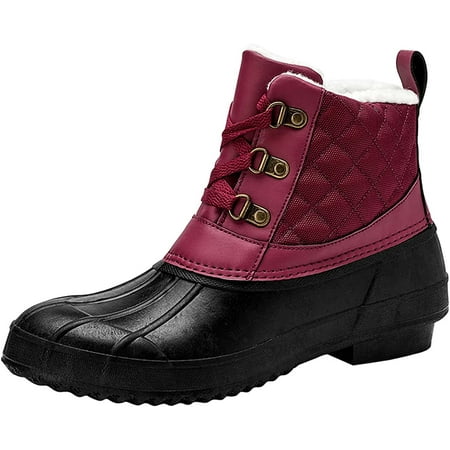 

Womens Winter Duck Boots Waterproof Rain Boots Outdoor Warm Snow Boots
